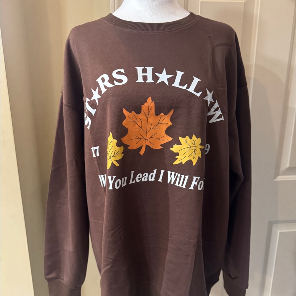 Gilmore girls Brown‎ Stars Hollow Sweatshirt  size Large